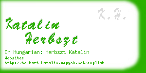 katalin herbszt business card